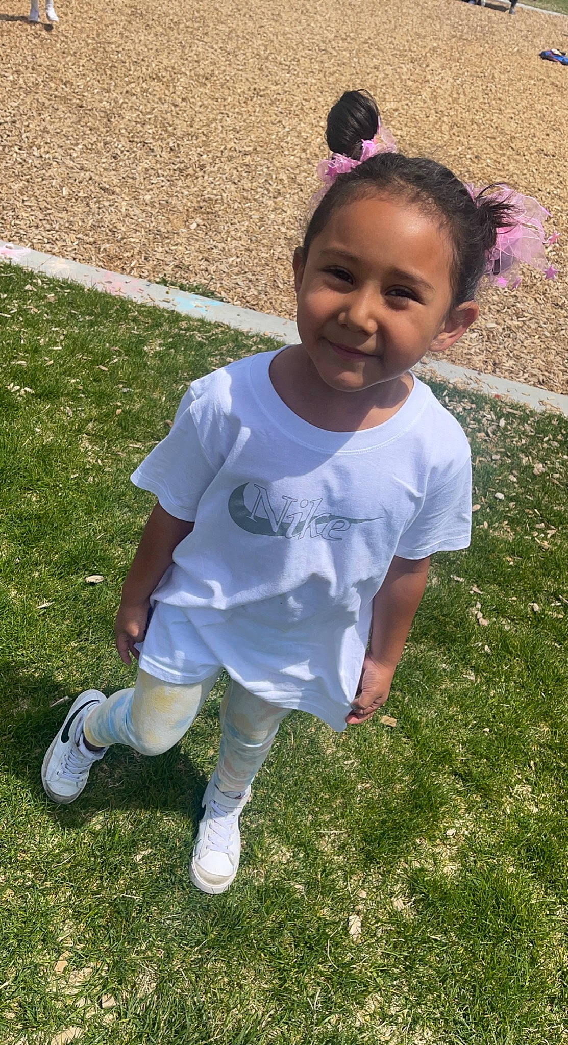 Nazareth joined the competition — help win amazing prizes! baby_toddler_clothing, child, eye, face, fashion_accessory, fun, grass, grassland, happy, head, headband, joy, lawn, leisure, people_in_nature, person, recreation, shorts, smile, spring