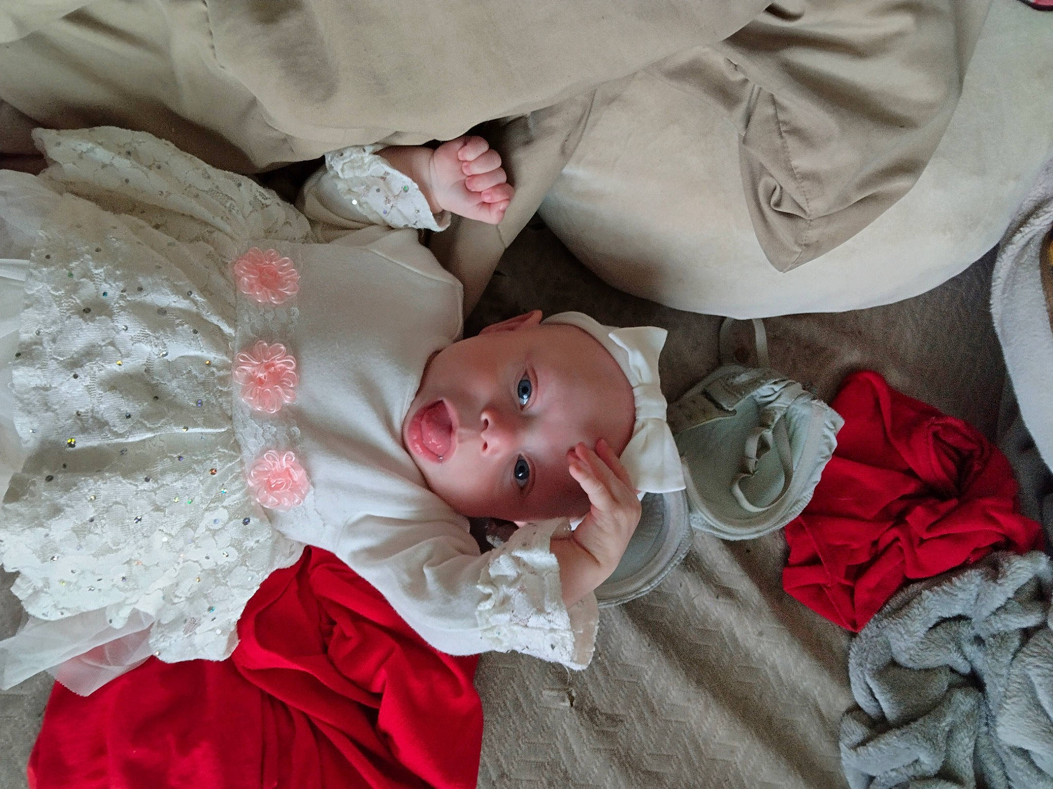 Elana joined the competition — help win amazing prizes! baby, baby_toddler_clothing, cheek, comfort, doll, dress, eye, eyelash, hand, head, headgear, headwear, person, pink, plant, product, skin, sleeve, textile, toddler