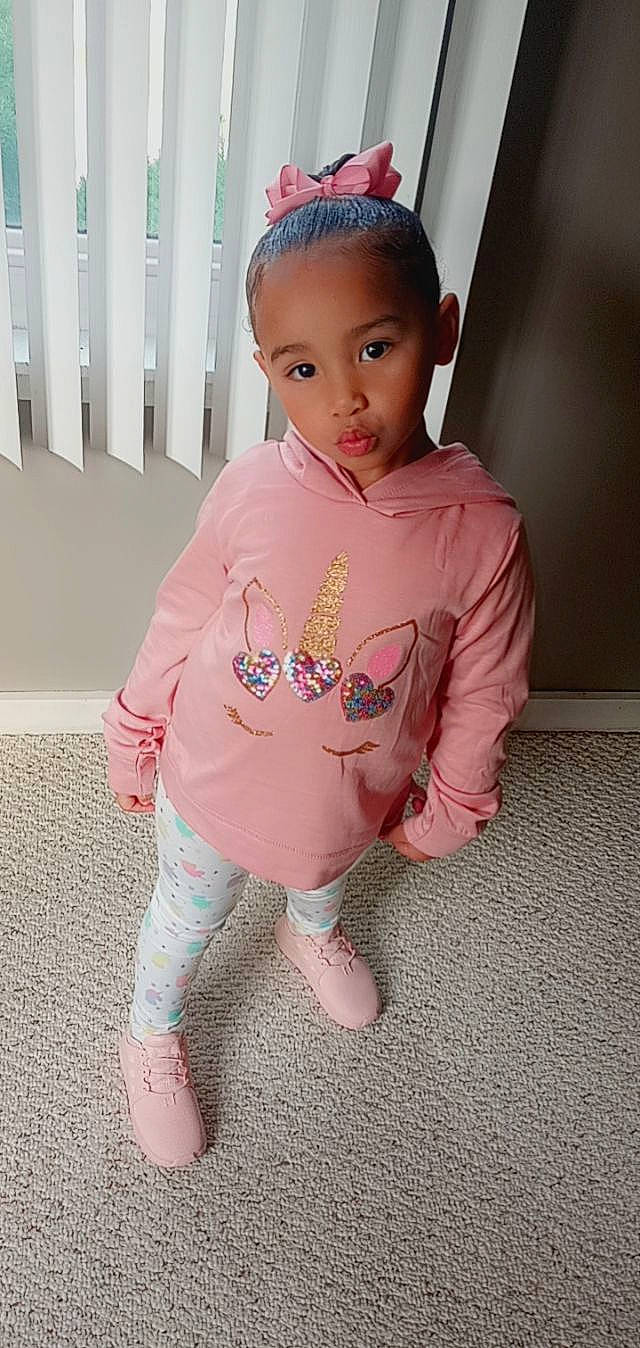 Aliyanna is registered to the contest to win money with this photo: baby, baby_toddler_clothing, cheek, child, chin, eye, fashion_design, hair, happy, head, jewellery, magenta, neck, pattern, peach, person, pink, skin, sleeve, t_shirt