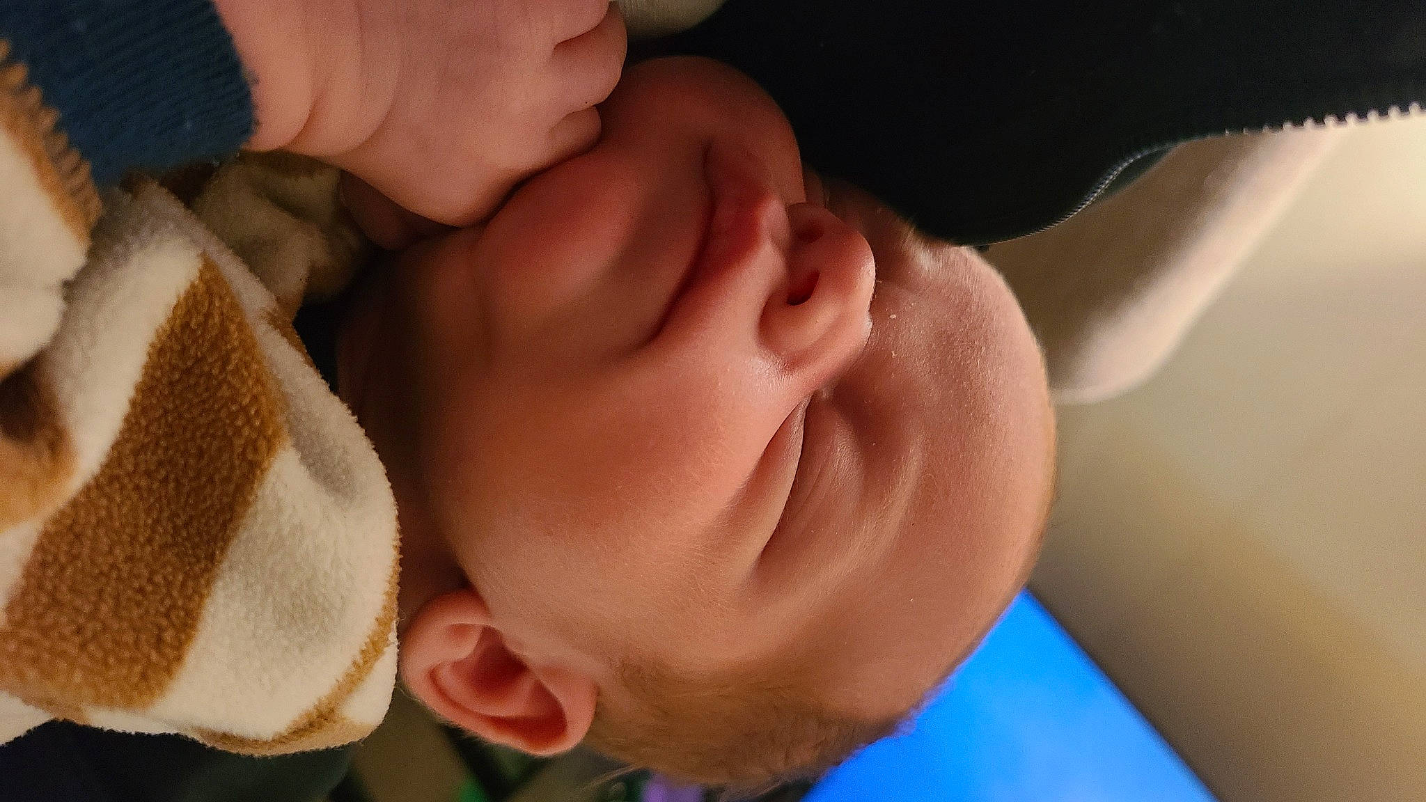 Grayson is registered to the contest to win money with this photo: baby, baby_toddler_clothing, cheek, child, chin, comfort, ear, eye, eyelash, face, finger, fun, gesture, happy, lip, mouth, neck, nose, person, skin