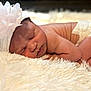 Aurora joined the competition — help win amazing prizes! newborn, baby, sleeping, flower_headband, white_blanket, soft_texture, infant, cute, peaceful, portrait, skin, closeup, resting, tiny, adorable, child, headwear, wrapped, cozy, young
