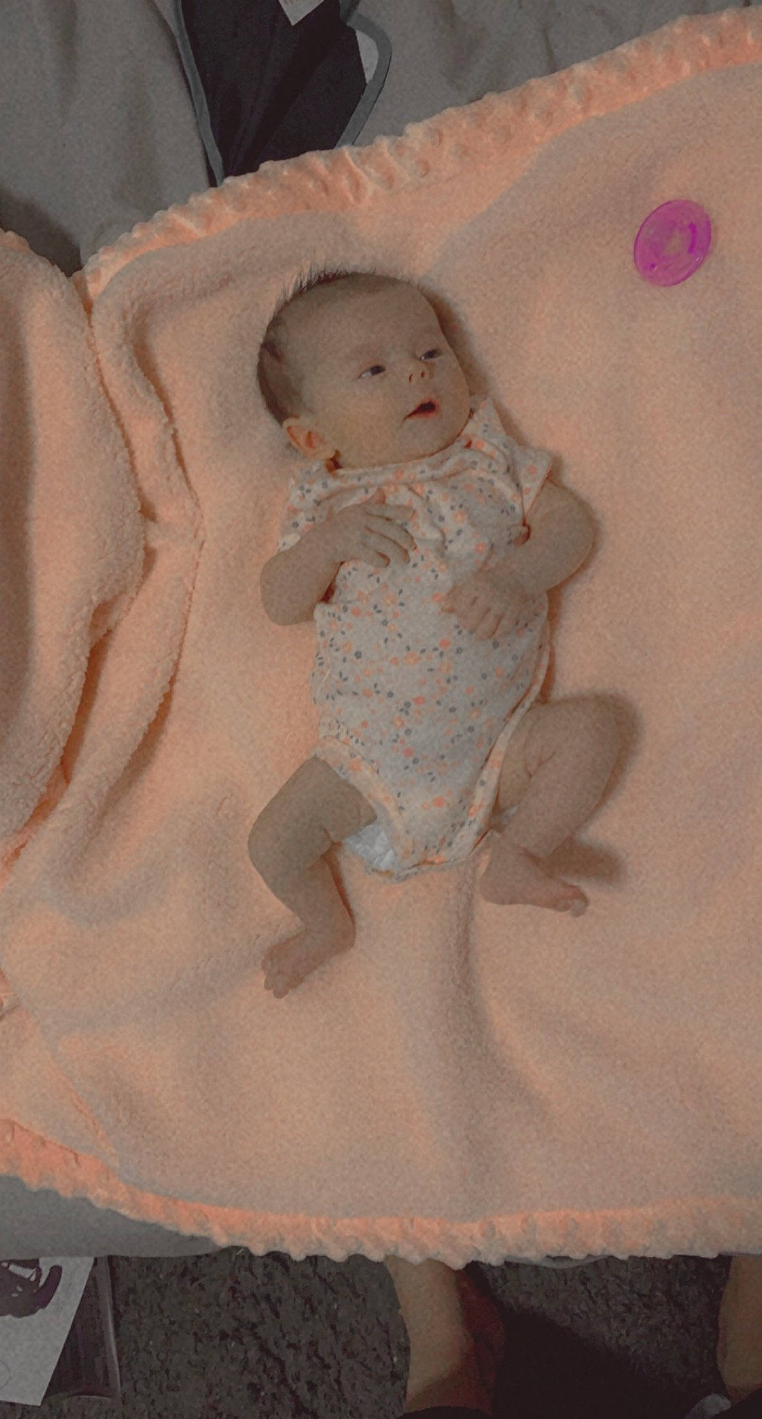 Macy joined the competition — help win amazing prizes! arm, baby_toddler_clothing, cheek, chest, comfort, face, hand, head, headgear, human_body, iris, leg, neck, person, pink, shoulder, skin, sleeve, textile, toddler