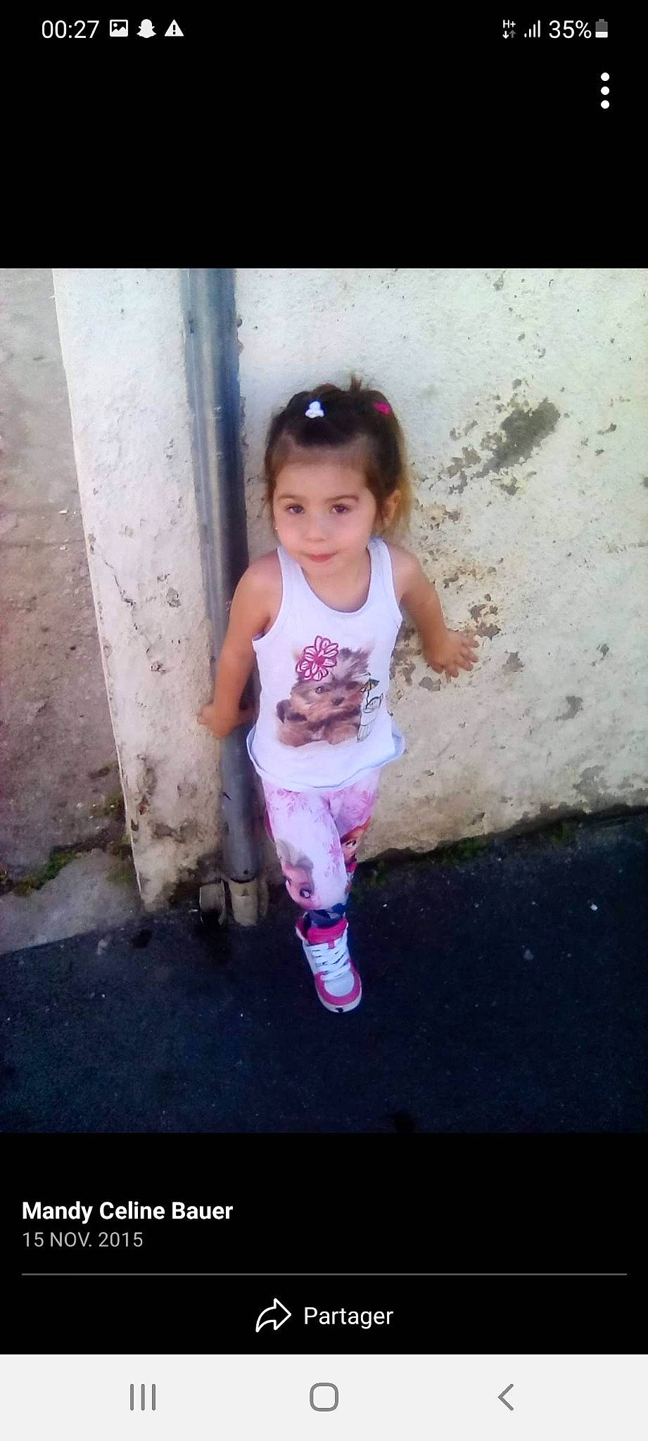 Linsay participe au concours pour gagner de l'argent avec cette photo : baby, baby_toddler_clothing, child, eyewear, face, fun, happy, human_leg, joy, magenta, pattern, person, pink, purple, sleeve, smile, standing, street_fashion, sunglasses, t_shirt