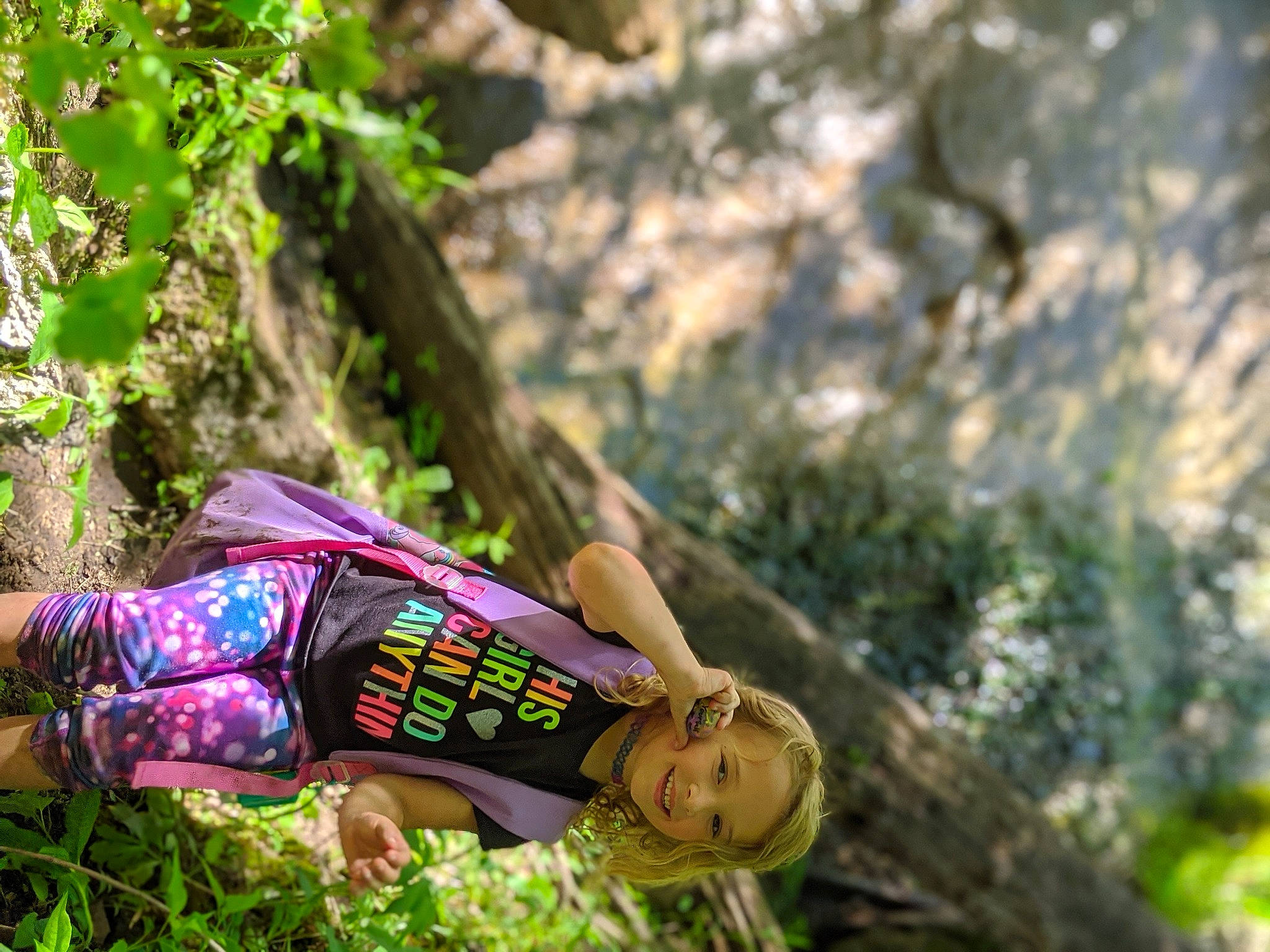 Annamarie is registered to the contest to win money with this photo: adventure, fawn, forest, grass, green, joy, jungle, organism, person, plant, shoe, spring, sunlight, tree, trunk, woodland