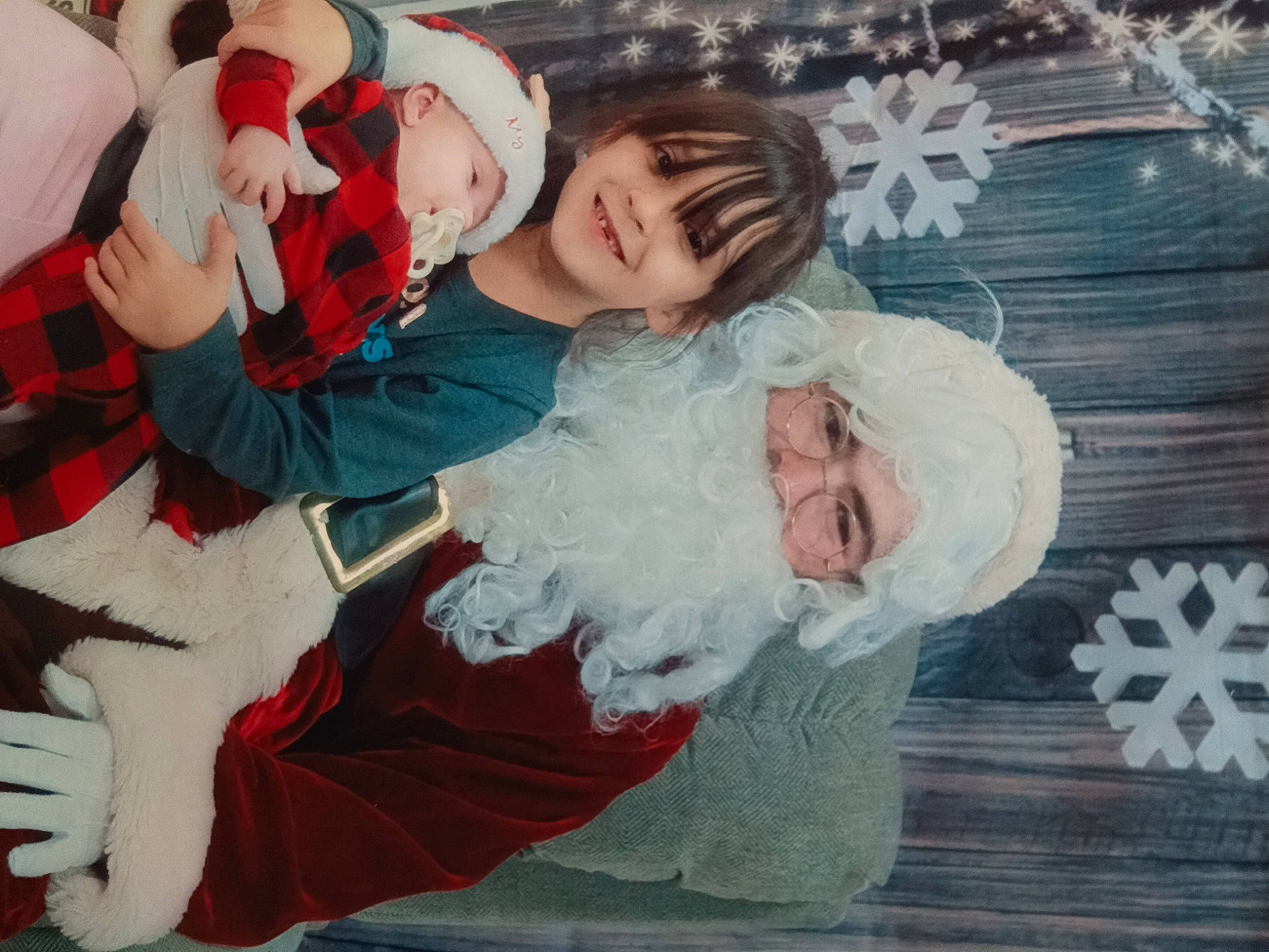 Alyssa joined the competition — help win amazing prizes! baby, child, christmas, christmas_eve, christmas_ornament, event, fictional_character, fun, fur, happy, headwear, holiday, joy, lap, person, santa_claus, sitting, smile, toddler, tradition