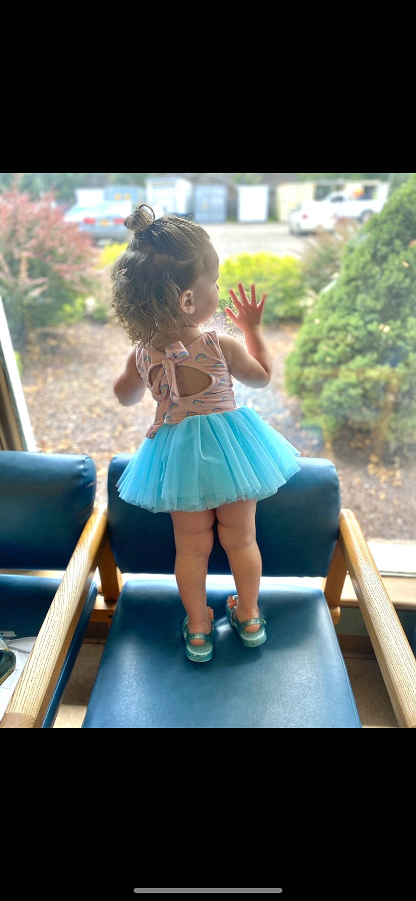 Thea Bean joined the competition — help win amazing prizes! azure, child, electric_blue, event, footwear, fun, grass, happy, human_leg, knee, leisure, person, plant, recreation, sandal, shorts, summer, thigh, toddler, tree