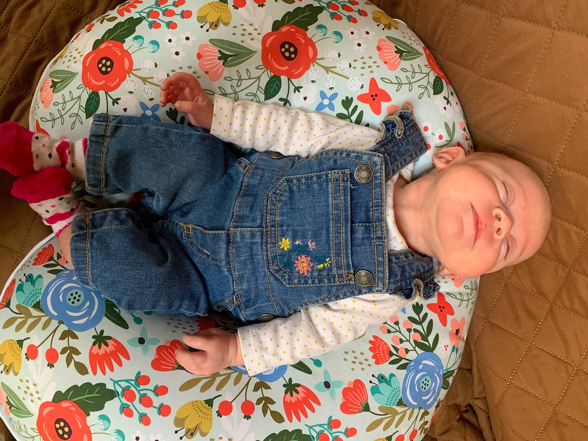 Jocelynn joined the competition — help win amazing prizes! baby, child, denim, jeans, pattern, person, product, textile, toddler, wool