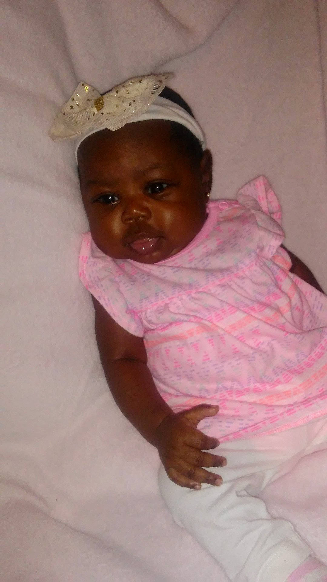 Leah joined the competition — help win amazing prizes! child, eye, girl, hair_accessory, head, headgear, infant, person, pink, product, skin, smile, toddler