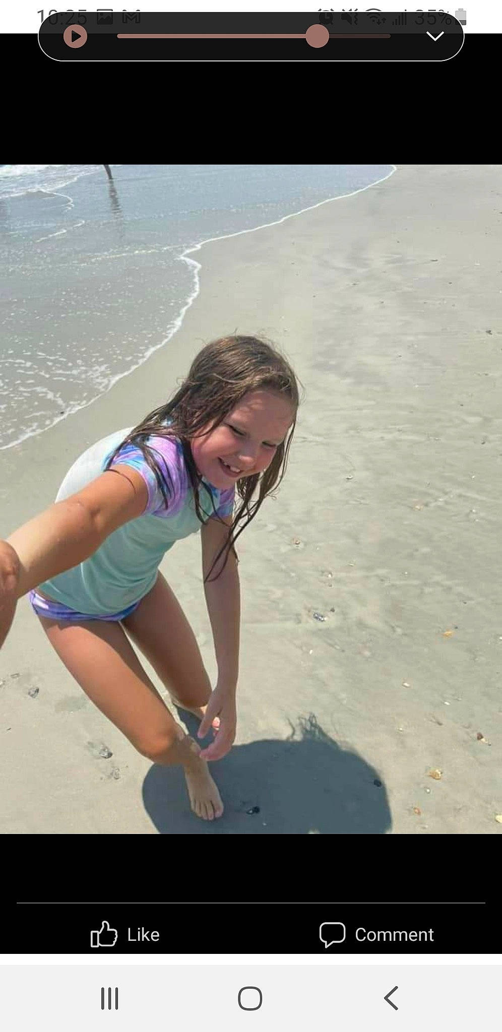 Sarah joined the competition — help win amazing prizes! beach, body_of_water, coast, flash_photography, fun, happy, joy, landscape, leisure, people_in_nature, people_on_beach, person, recreation, sand, shore, smile, thigh, travel, water, wave