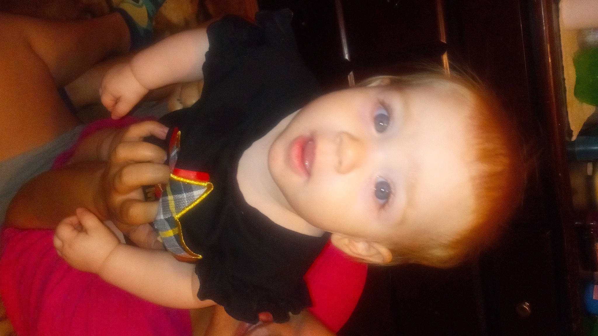 Rylie is registered to the contest to win money with this photo: baby, cheek, child, ear, eye, eyebrow, eyelash, finger, flash_photography, fun, gesture, hand, happy, iris, lip, mouth, nose, person, skin, toddler