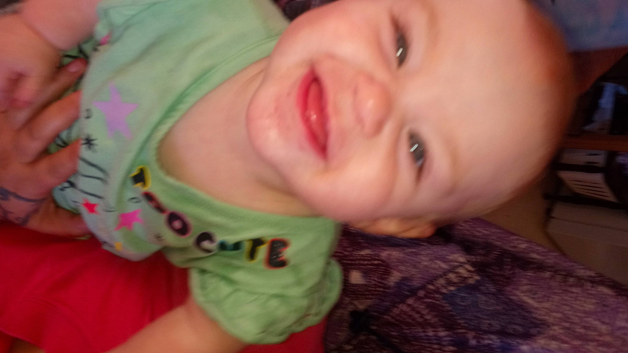 Rylie is registered to the contest to win money with this photo: baby_toddler_clothing, cheek, chin, ear, eyebrow, eyelash, finger, forehead, hairstyle, happy, head, human_body, iris, jaw, joy, lip, mouth, neck, nose, person