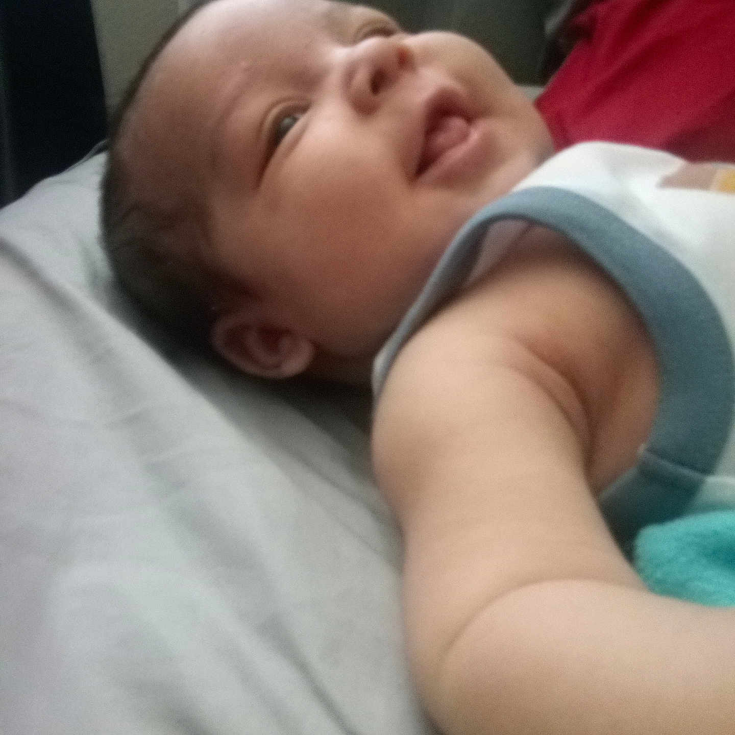 Elijah is registered to the contest to win money with this photo: architecture, baby, bed, bedroom, blanket, bodypart, building, cushion, face, furniture, head, homedecor, hospital, indoors, newborn, person, photography, portrait, room, sleeping