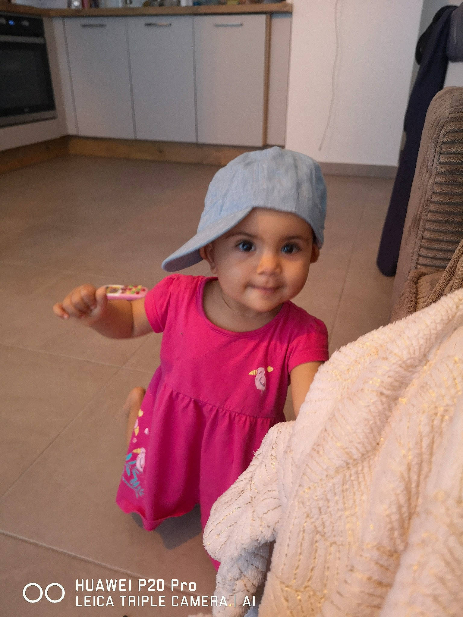 Lina a rejoint le concours — aidez-le/la à gagner de superbes lots ! baby, child, headgear, headwear, person, pink, play, skin, smile, toddler