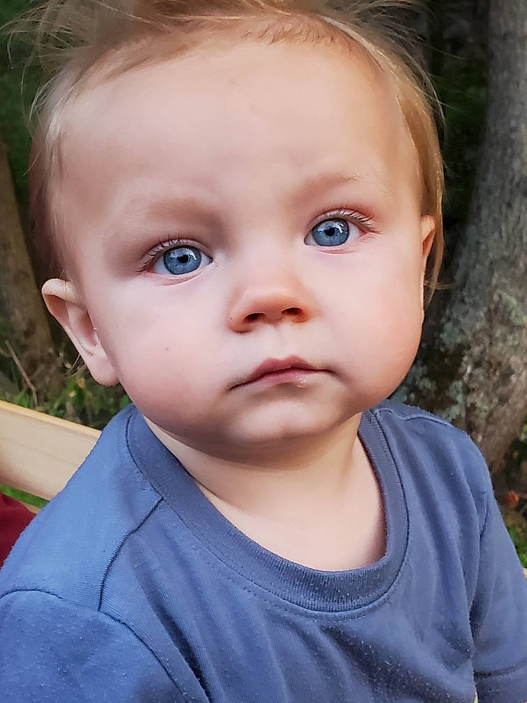 Fynnlee joined the competition — help win amazing prizes! azure, baby, baby_toddler_clothing, cheek, child, ear, eyebrow, eyelash, face, grass, hair, happy, head, iris, lip, mouth, nose, person, skin, t_shirt