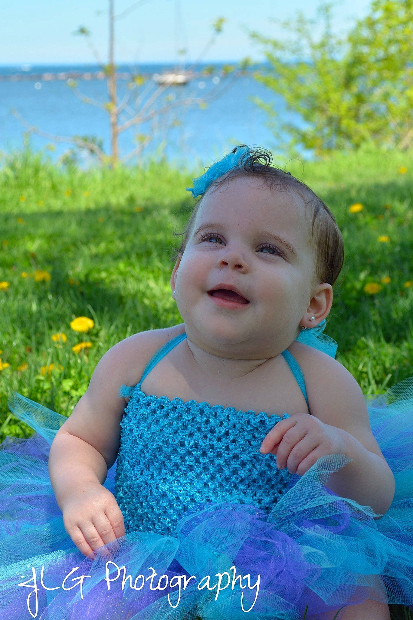 Miya joined the competition — help win amazing prizes! baby, baby_toddler_clothing, blue, child, design, dress, grass, happy, pattern, person, photograph, photography, pink, portrait_photography, skin, smile, summer, toddler, turquoise
