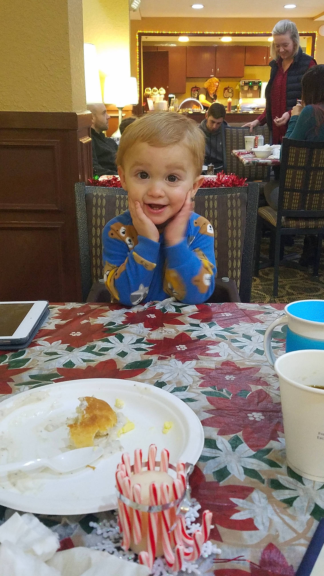 Nash is registered to the contest to win money with this photo: breakfast, brunch, child, comfort_food, cuisine, cup, dish, eating, food, joy, lunch, meal, person, porcelain, saucer, serveware, tableware, toddler