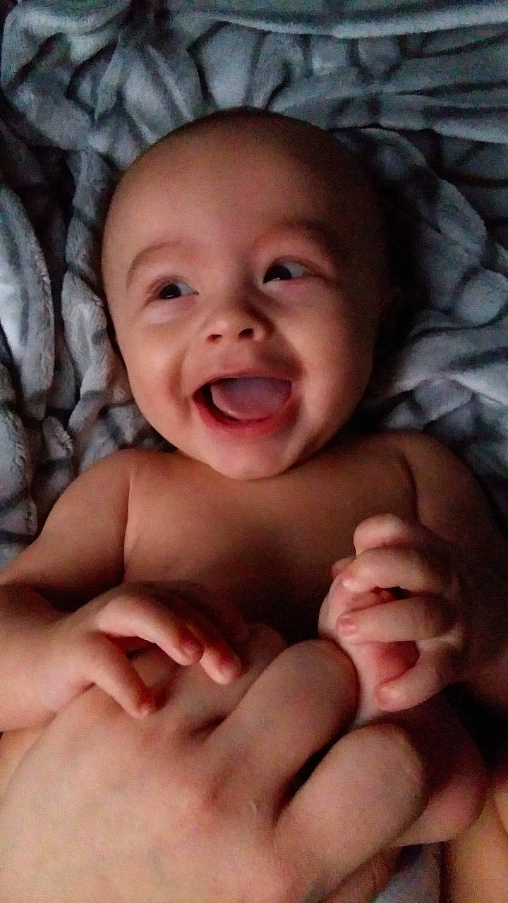Brenton joined the competition — help win amazing prizes! baby, baby_making_funny_faces, cheek, child, chin, close_up, face, facial_expression, finger, fun, hand, head, laugh, lip, mouth, muscle, nose, person, skin, smile
