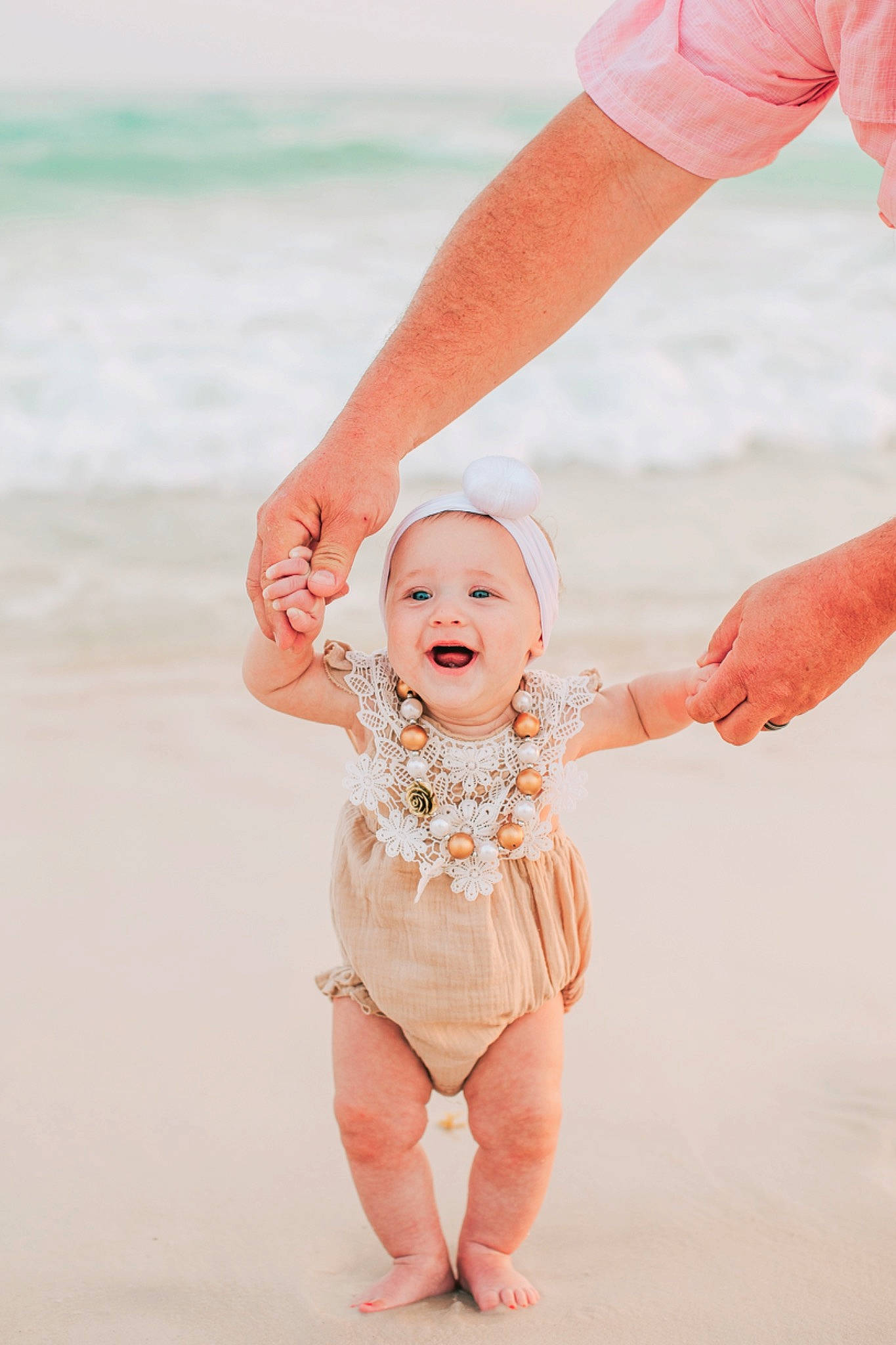 Jessi joined the competition — help win amazing prizes! baby, baby_toddler_clothing, barefoot, beach, child, flash_photography, fun, gesture, happy, hat, leg, people_in_nature, people_on_beach, person, playing_with_kids, sand, smile, summer, toddler, water