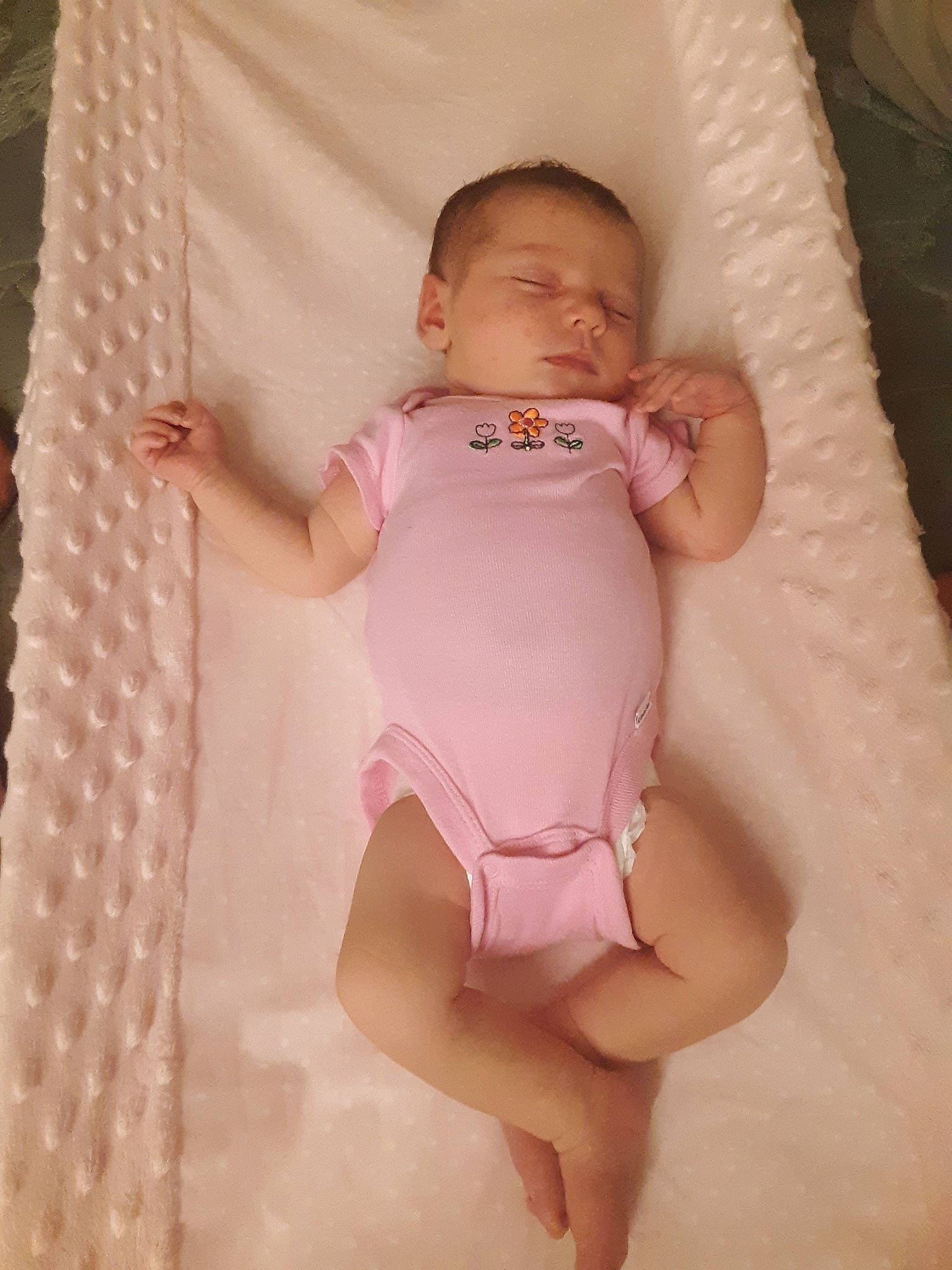 Fraya is registered to the contest to win money with this photo: baby, baby_products, baby_toddler_clothing, child, leg, person, pink, product, skin, textile, toddler