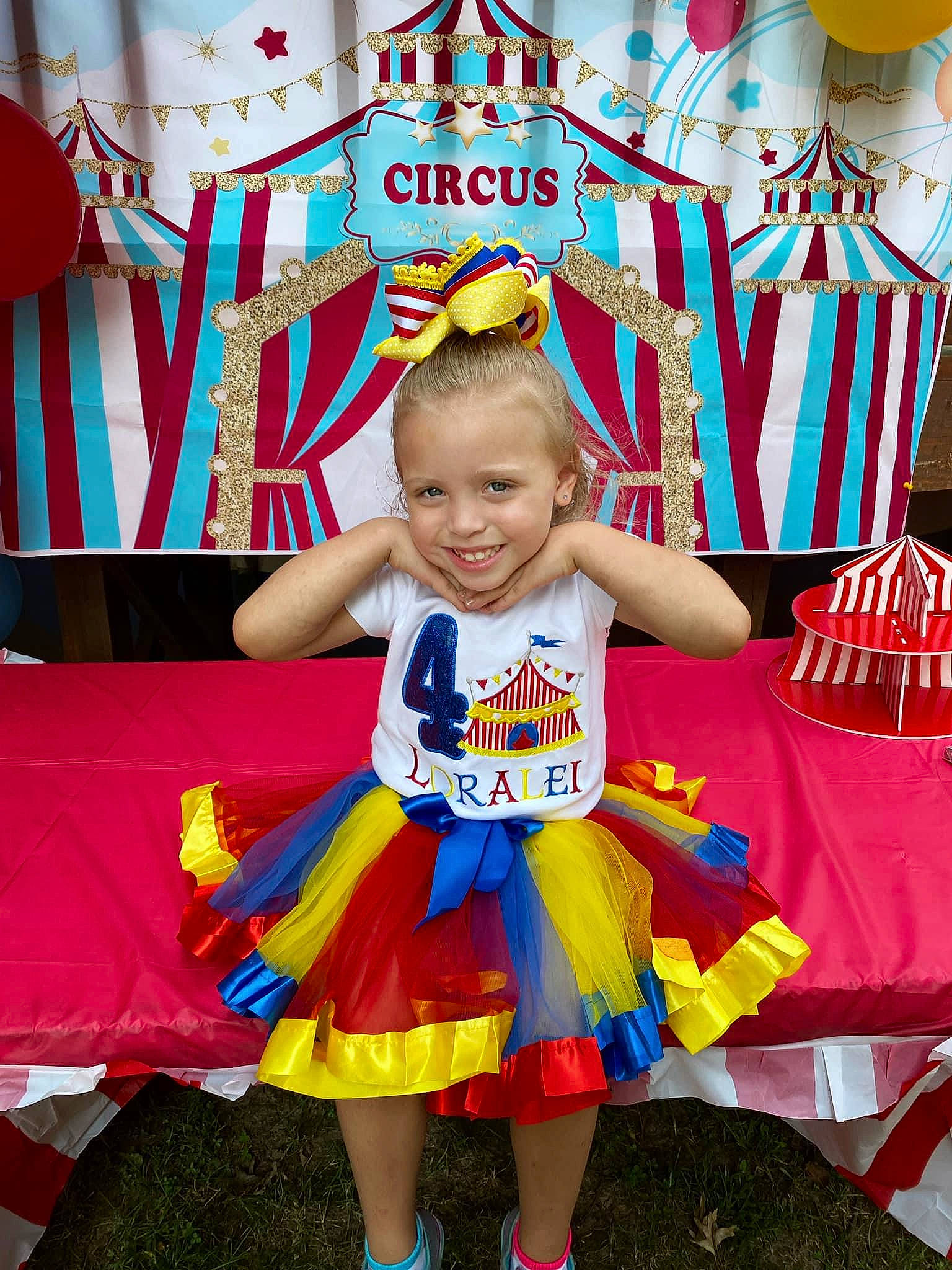 Loralei joined the competition — help win amazing prizes! baby_toddler_clothing, birthday_party, blue, child, community, entertainment, event, fashion, fun, happy, joy, party_supply, person, pink, product, recreation, red, smile, summer, toddler