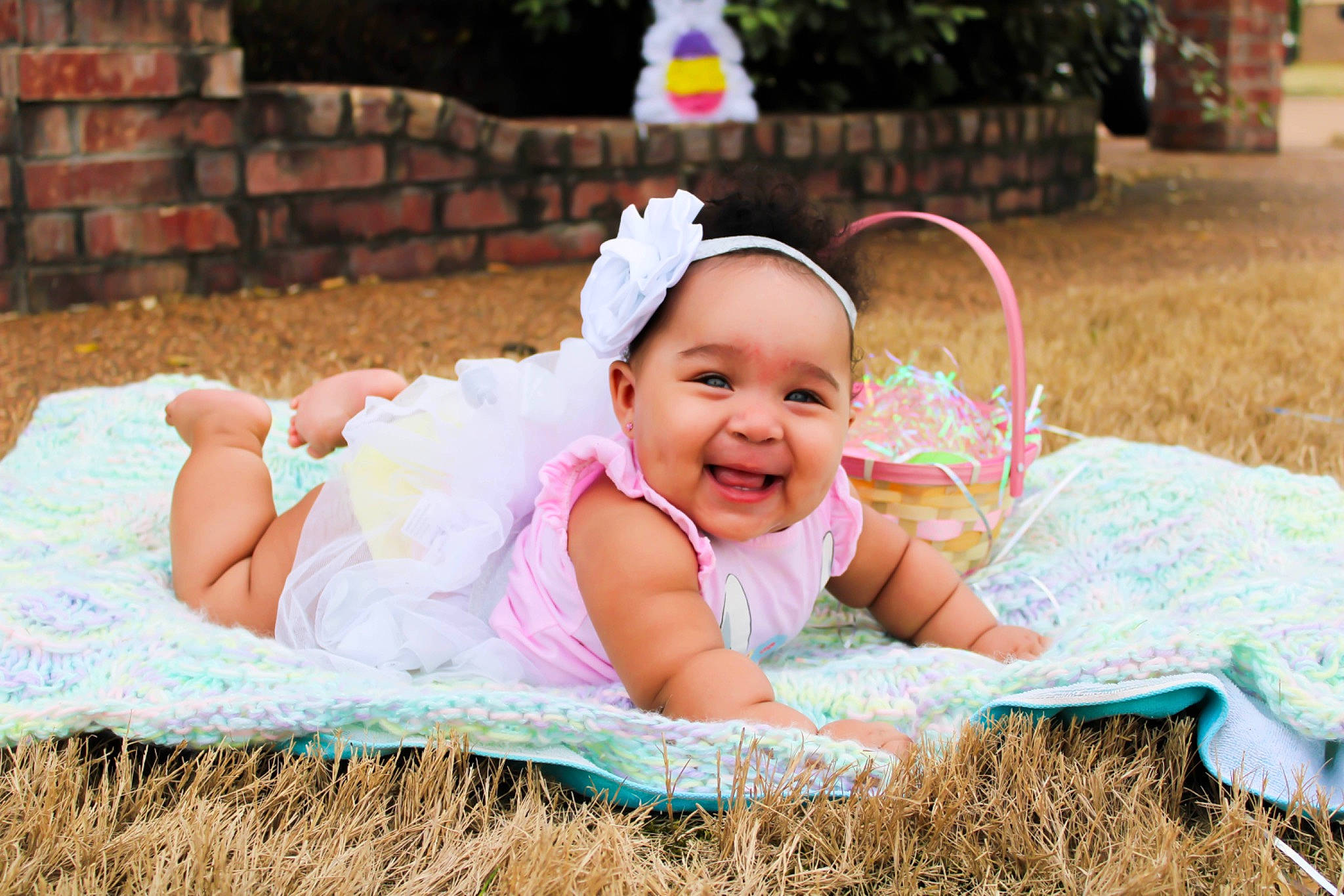 Kamya joined the competition — help win amazing prizes! baby, baby_toddler_clothing, child, costume, fun, grass, hair_accessory, happy, headgear, joy, person, photograph, photography, pink, play, smile, toddler