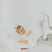 Zlata joined the competition — help win amazing prizes! baby, bathing, blanket, bodypart, clothing, dress, face, finger, furniture, hand, happy, head, indoors, newborn, people, person, photography, portrait, smile, white