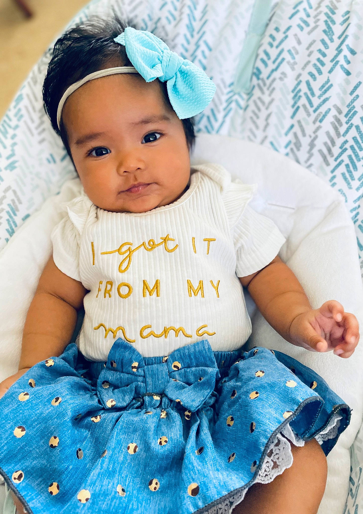 Valentina joined the competition — help win amazing prizes! arm, azure, baby, baby_toddler_clothing, blue, cap, child, dress, eye, face, fashion, finger, happy, headwear, pattern, person, pink, skin, sleeve, textile