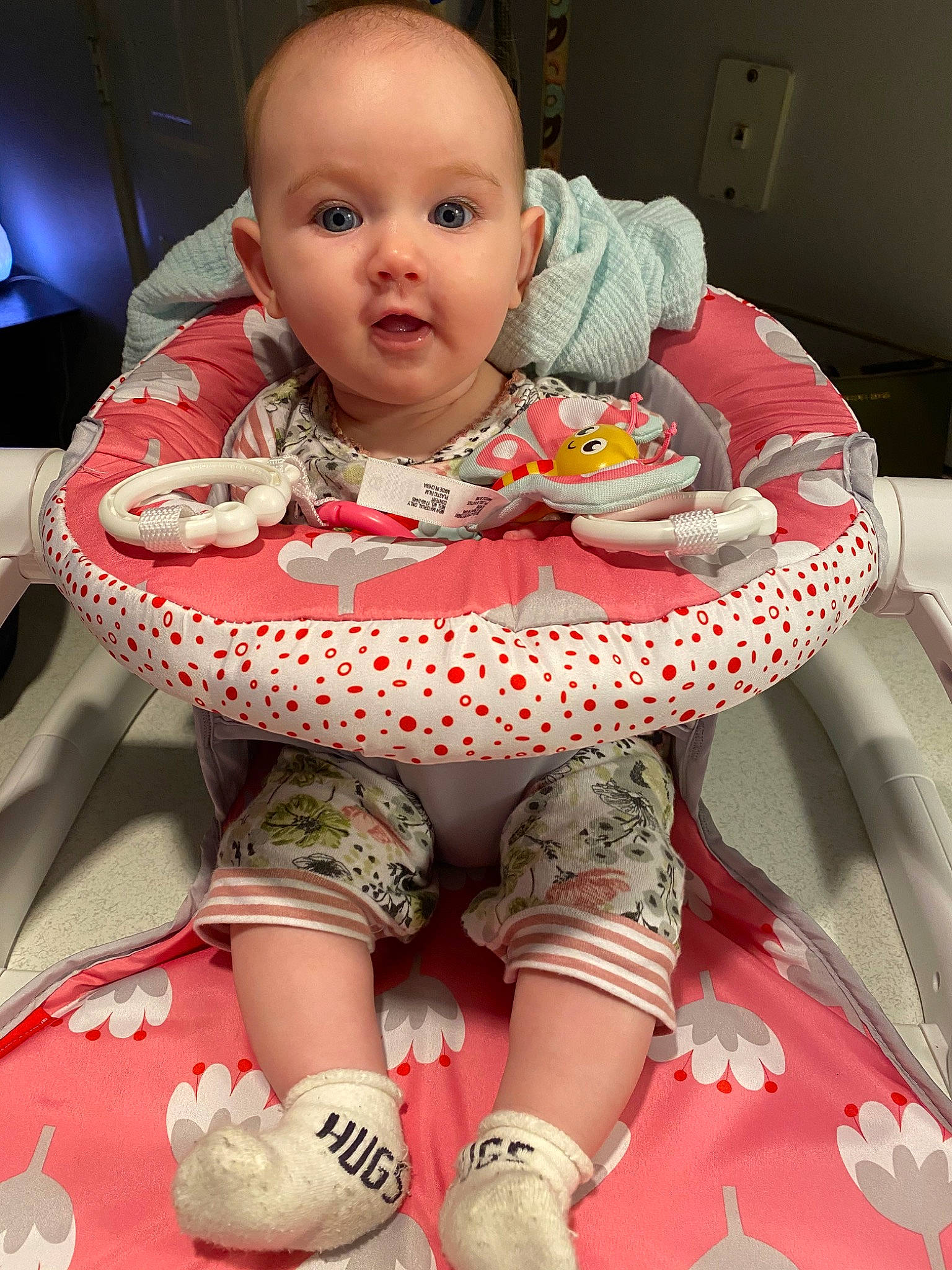 Marlie joined the competition — help win amazing prizes! baby, baby_toddler_clothing, cheek, child, person, pink, skin, surprise, textile, toddler
