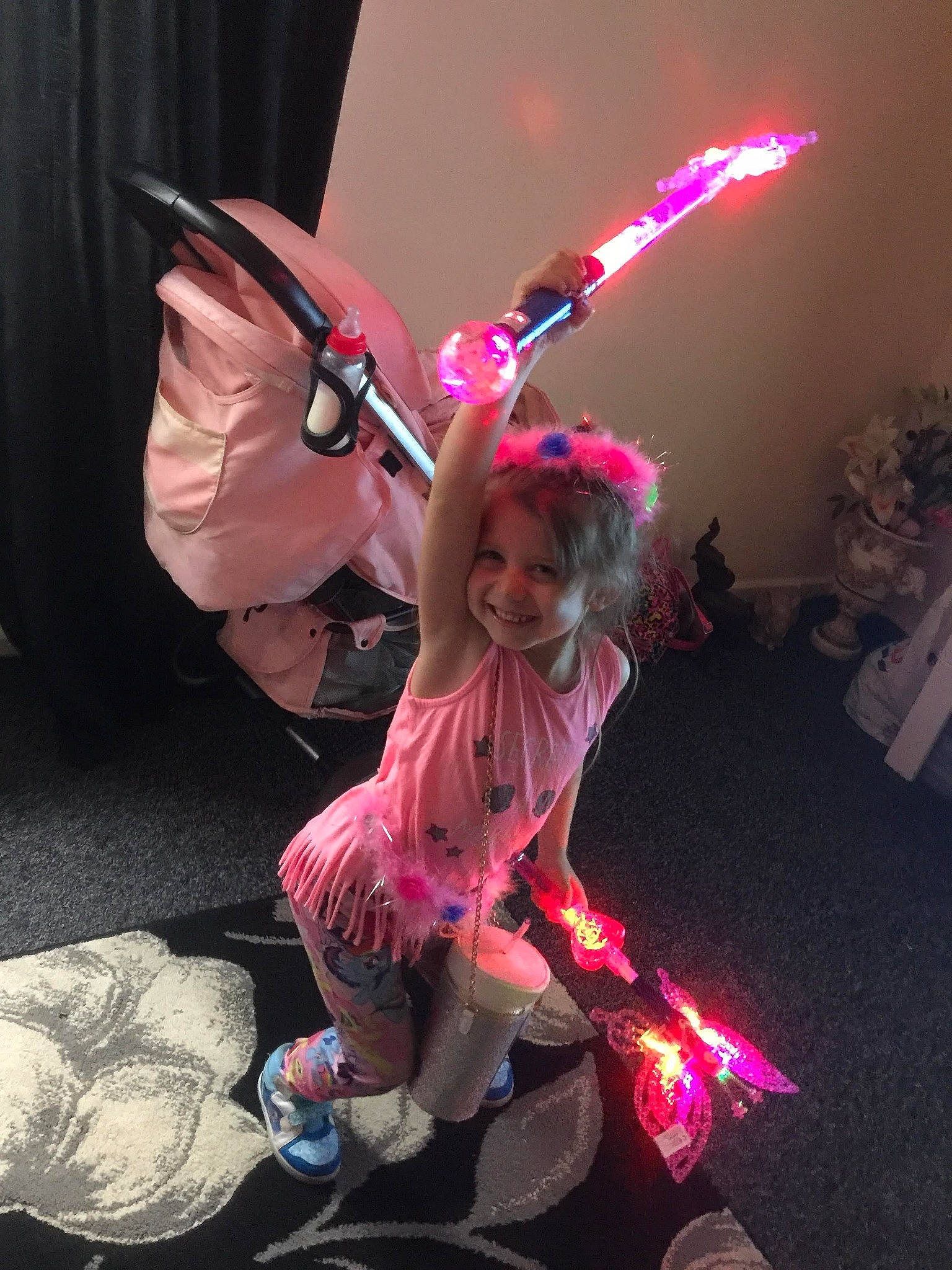 Alexis joined the competition — help win amazing prizes! art, costume, event, fun, girl, joy, performance, performance_art, performing_arts, person, pink