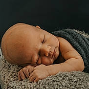 Remy is registered to the contest to win money with this photo: newborn, baby, sleeping, blanket, cushion, soft_texture, infant, peaceful, resting, portrait, closeup, skin, hands, head, face, cozy, warm, indoor, calm, child