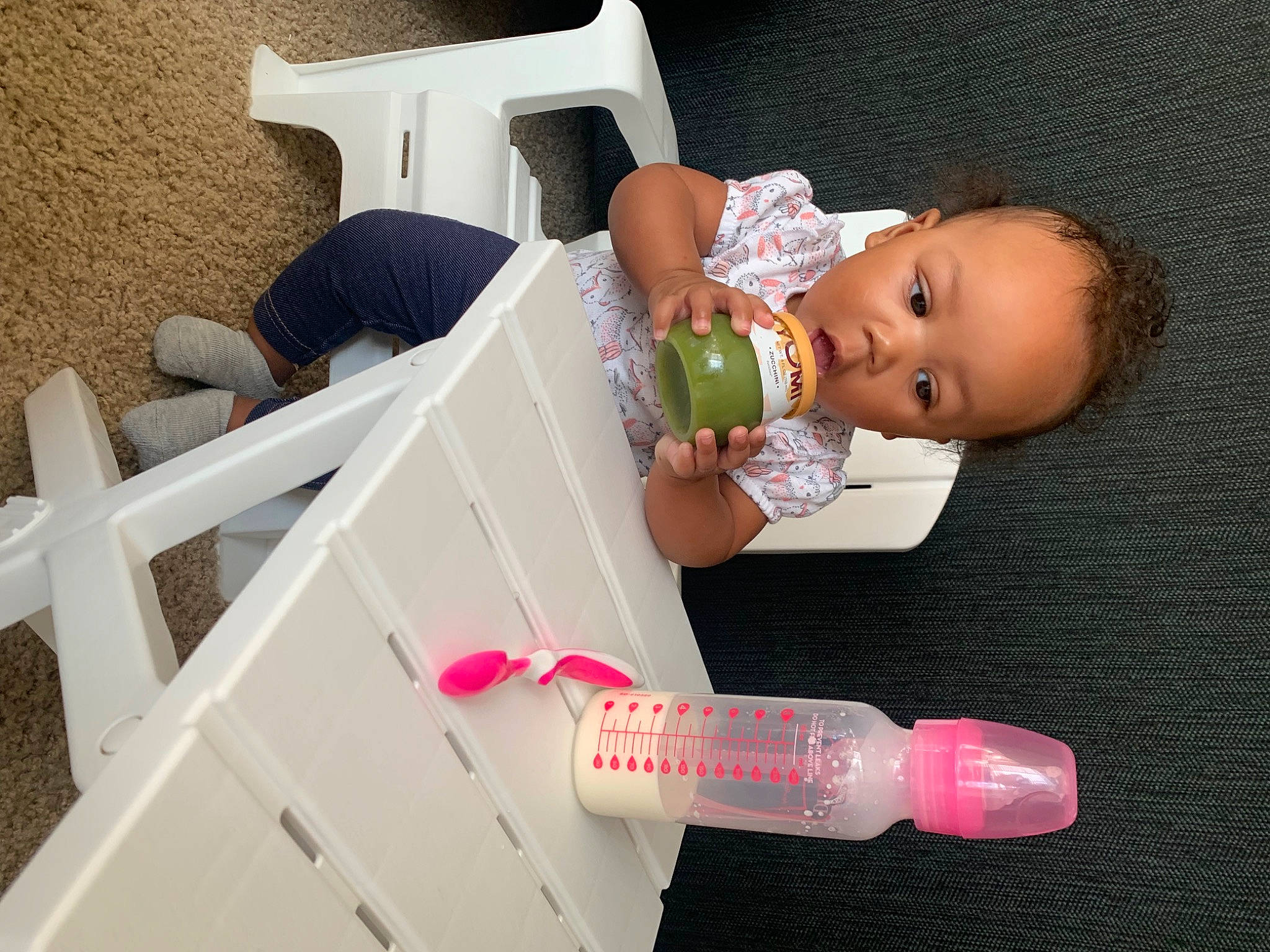 Malaysia is registered to the contest to win money with this photo: baby, baby_products, baby_toddler_clothing, baby_toys, chair, child, comfort, drinkware, finger, leg, nail, person, pink, plastic, play, room, skin, surprise, toddler, toy