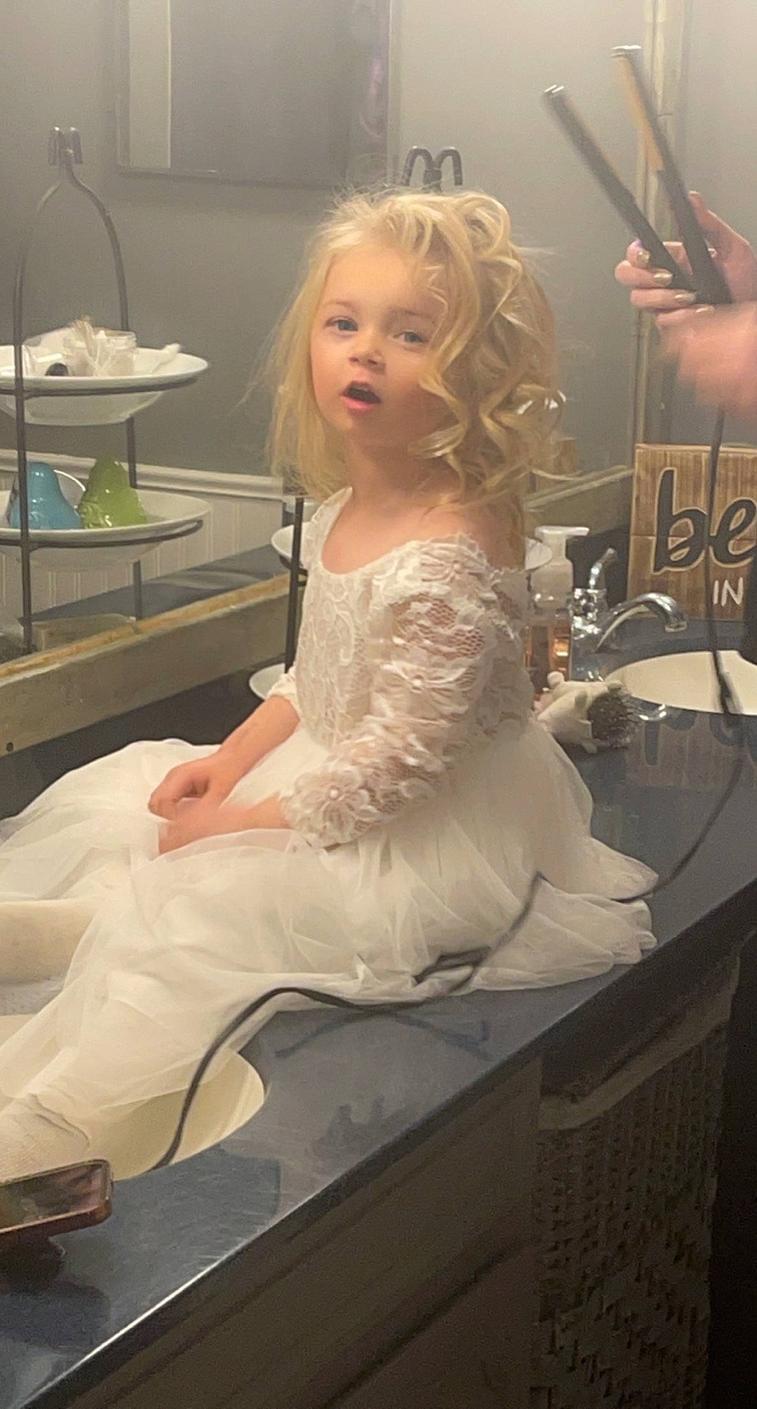 Autumn is registered to the contest to win money with this photo: arm, bridal_accessory, bridal_party_dress, comfort, drawer, dress, embellishment, event, fashion_design, formal_wear, furniture, gown, hairstyle, happy, head, human_body, long_hair, person, shoulder, standing