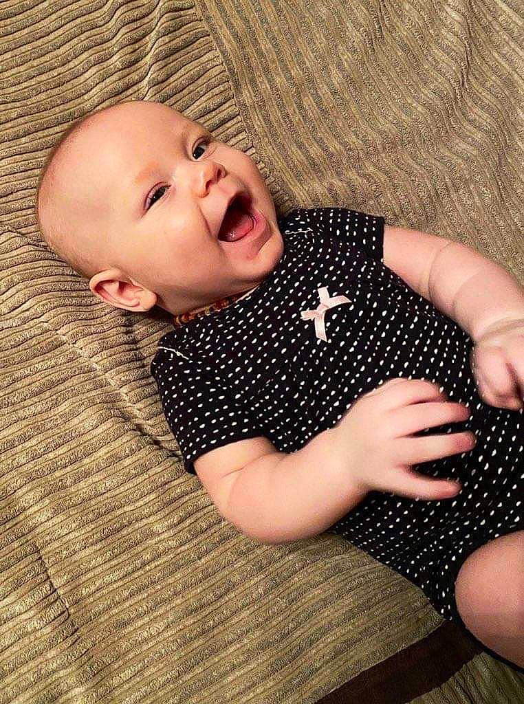 Emma Jayne is registered to the contest to win money with this photo: baby, baby_toddler_clothing, cheek, child, design, head, pattern, person, photography, polka_dot, skin, toddler