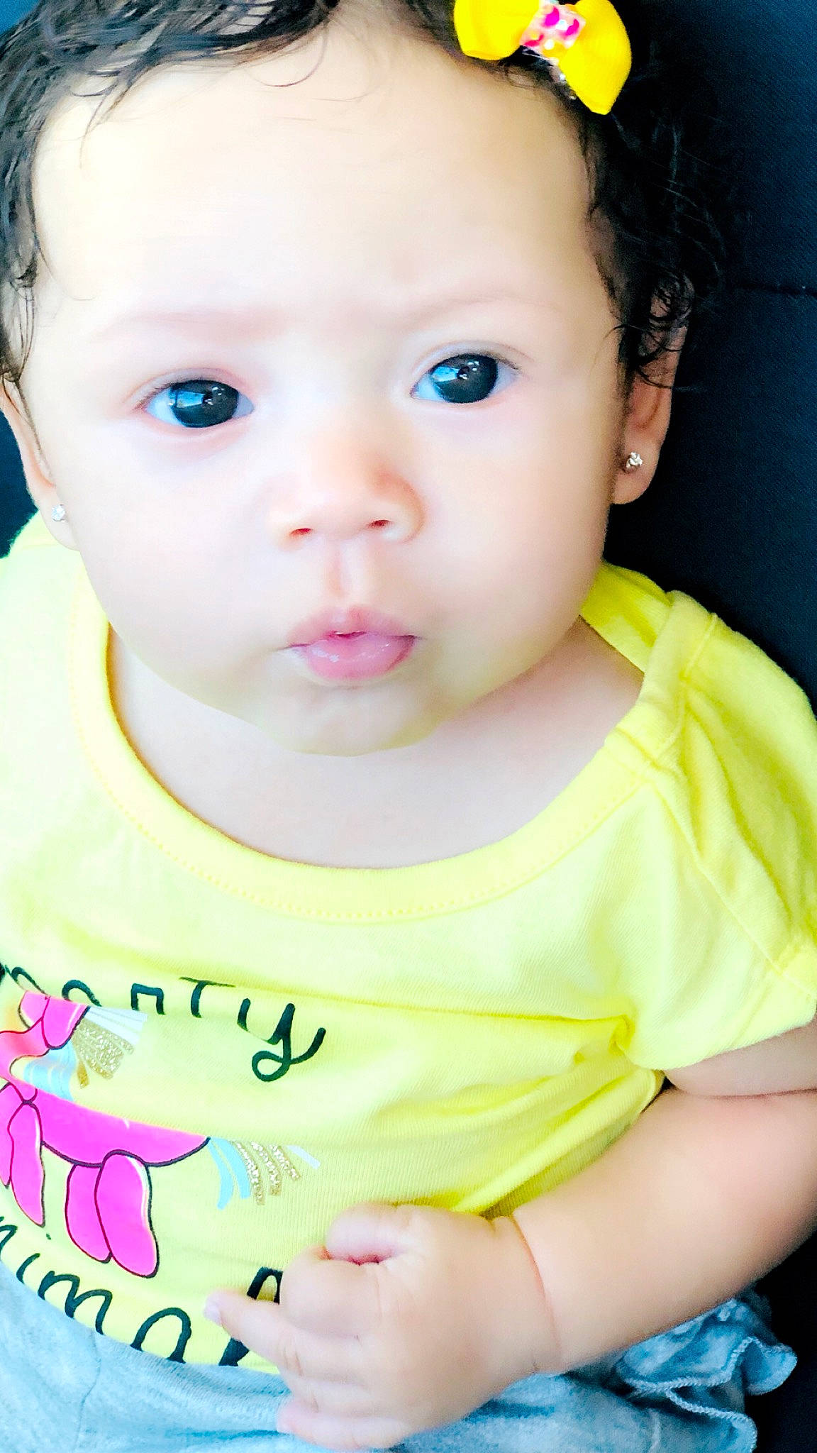 Keziah joined the competition — help win amazing prizes! baby, beauty, cheek, child, child_model, chin, close_up, eye, eyebrow, face, forehead, head, iris, lip, nose, person, pink, skin, smile, toddler