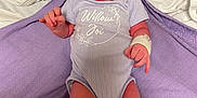 Willow joined the competition — help win amazing prizes! baby, baby_girl, child, clothing, cute, headband, hospital_band, indoors, infant, lying_down, newborn, onesie, peaceful, person, purple_blanket, resting, skin, sleeping, small, soft_fabric