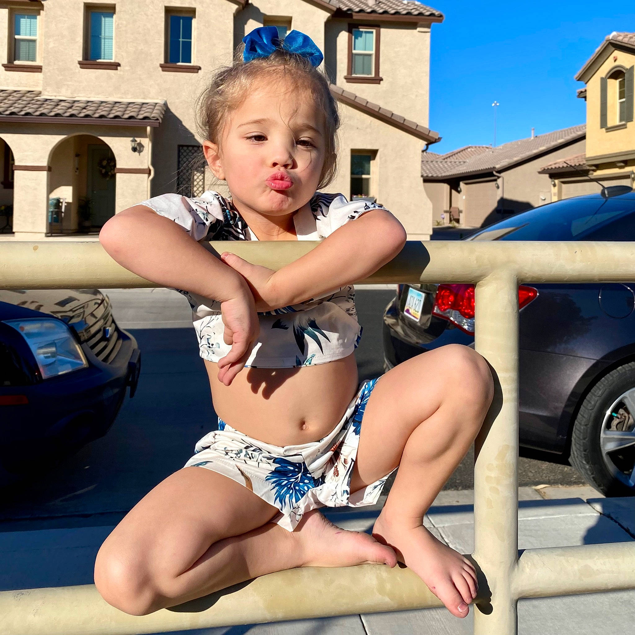 River joined the competition — help win amazing prizes! automotive_exterior, blue, brassiere, eyewear, fun, happy, knee, leg, leisure, lingerie, person, shoulder, summer, swimwear, thigh, toddler, travel, trunk, undergarment, underpants