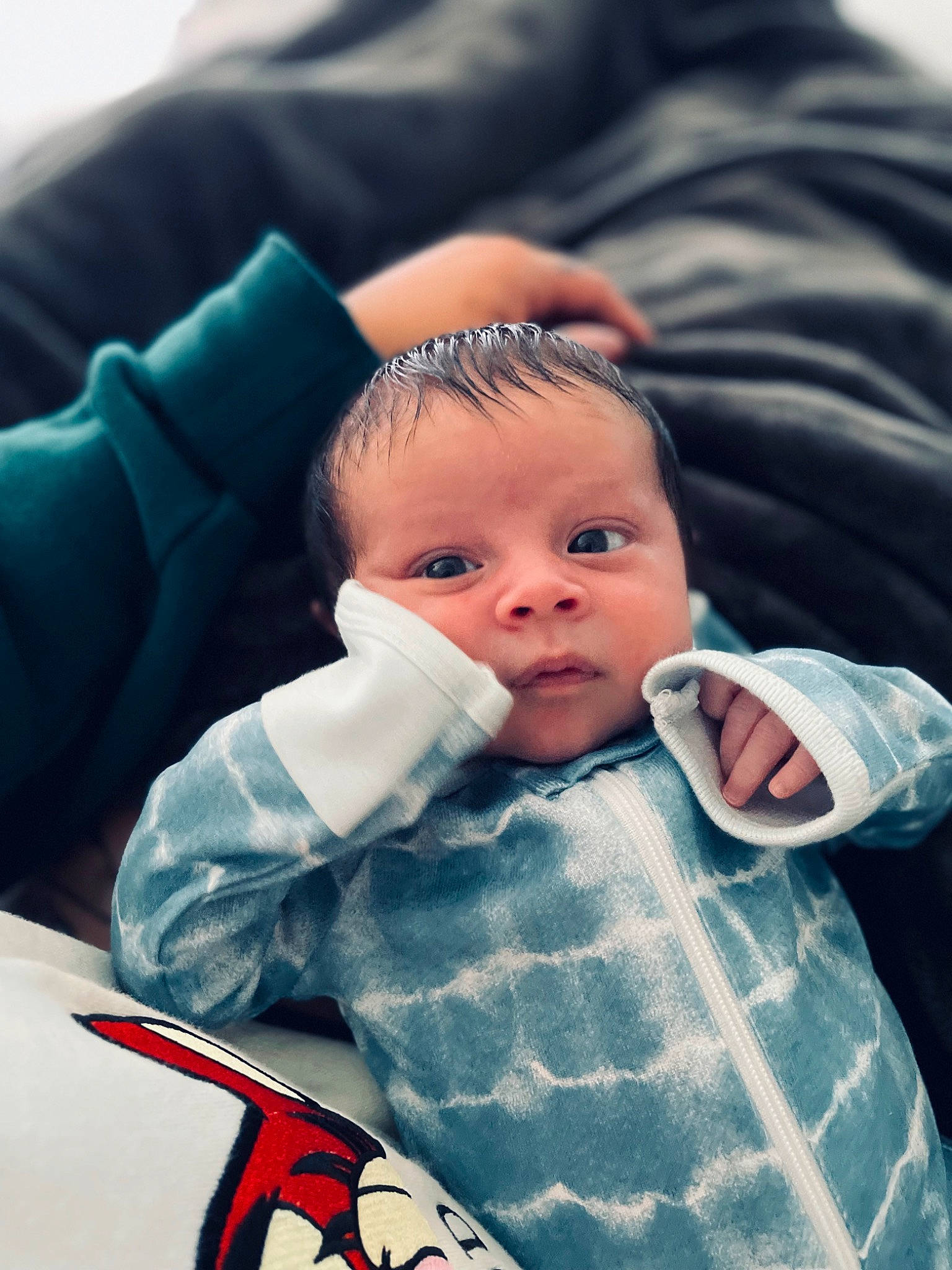 Jiraiya is registered to the contest to win money with this photo: baby, baby_carriage, baby_products, baby_safety, baby_toddler_clothing, bib, carmine, cheek, child, comfort, happy, hat, outerwear, pattern, person, plaid, product, sitting, skin, toddler