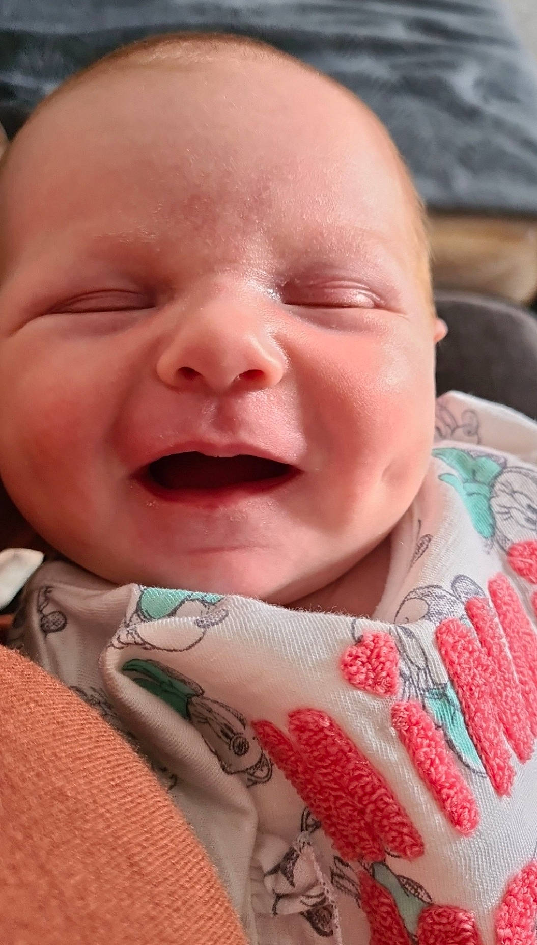 Lily-rose joined the competition — help win amazing prizes! baby, beauty, cheek, child, chin, close_up, eyebrow, finger, fun, grass, happy, lip, mouth, nose, person, pink, red, skin, smile, textile