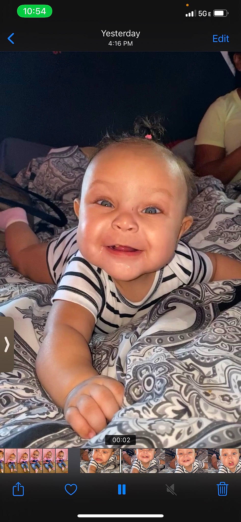 Lakyn is registered to the contest to win money with this photo: baby, baby_toddler_clothing, cheek, child, comfort, cool, eyebrow, facial_expression, finger, headwear, iris, joy, linens, lip, living_room, nose, person, sitting, skin, surprise