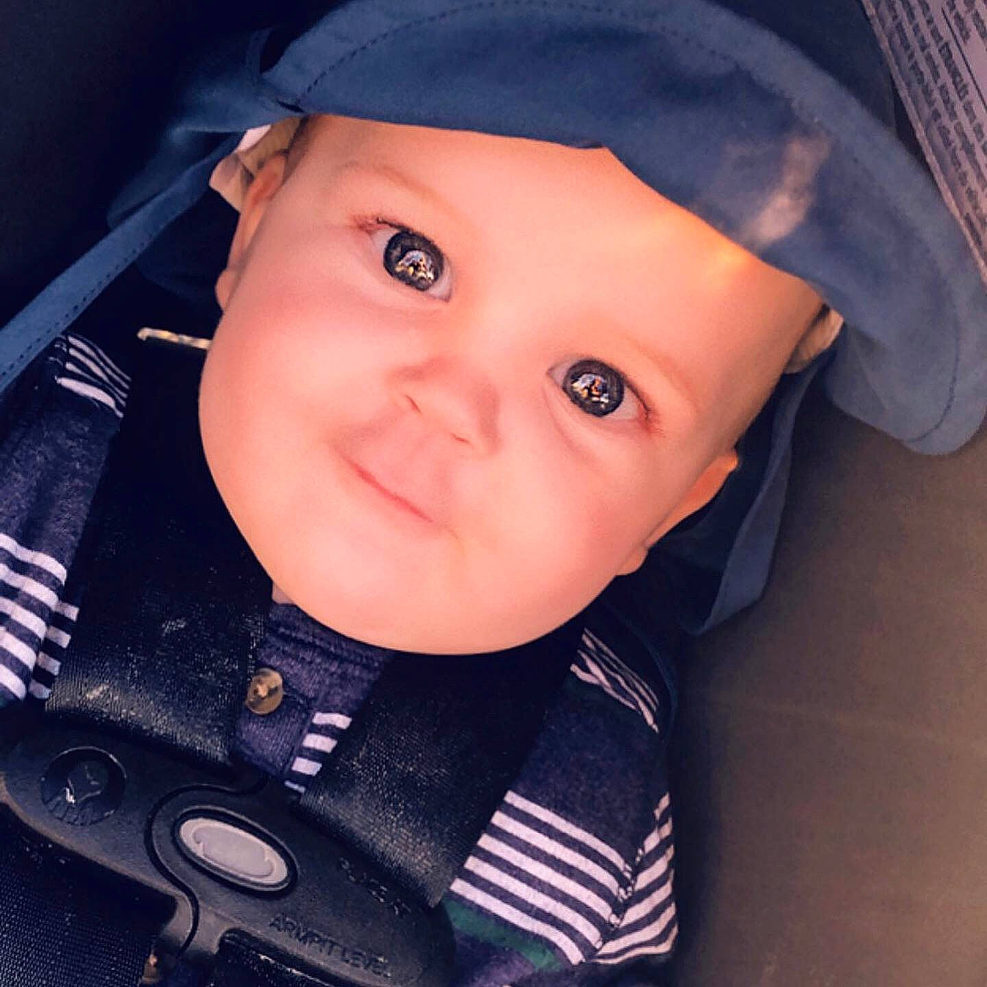 Adan joined the competition — help win amazing prizes! baby, cheek, child, cool, eye, eyebrow, face, forehead, head, headgear, lip, nose, person, photography, smile, toddler