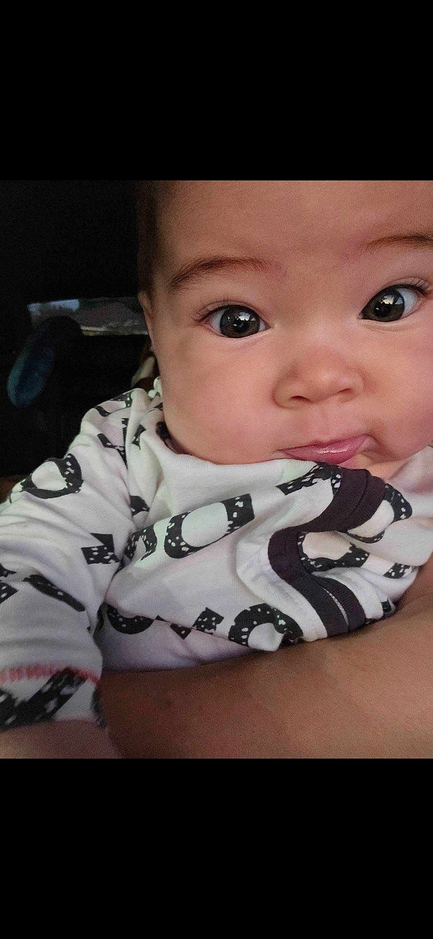 Glorianna is registered to the contest to win money with this photo: accessories, baby, bodypart, clothing, cushion, earring, face, happy, hat, head, homedecor, jewelry, mouth, newborn, person, photography, portrait, scarf, selfie, smile