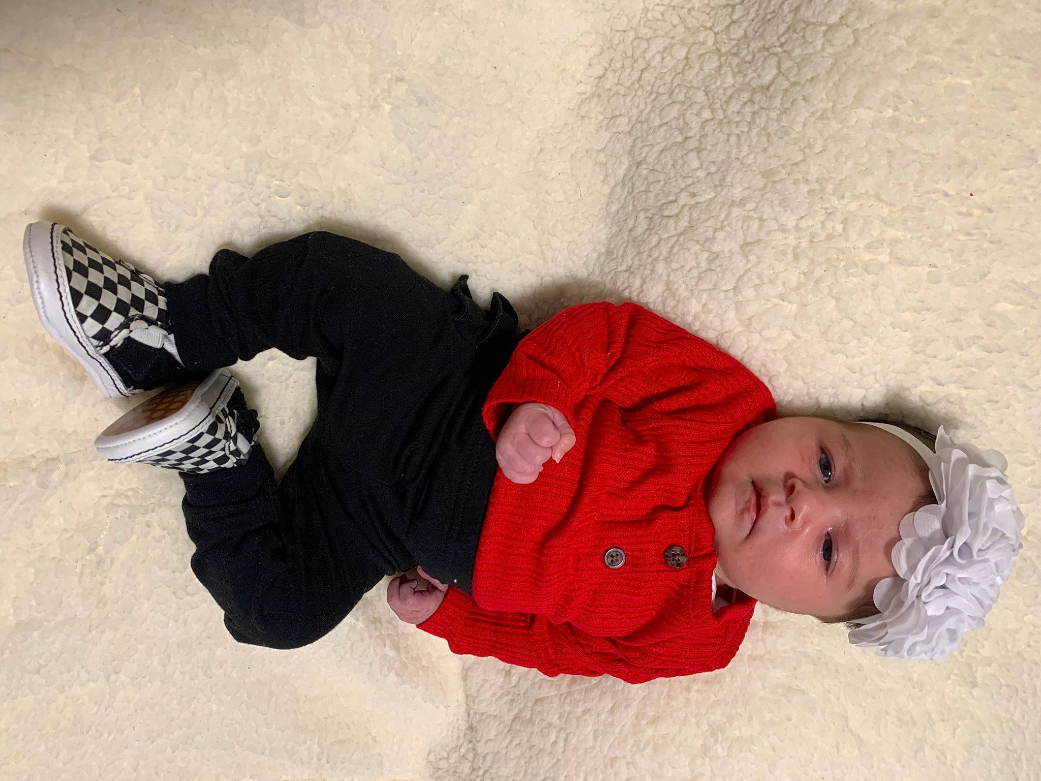 Kaelanii joined the competition — help win amazing prizes! baby, baby_toddler_clothing, carmine, child, clothing, comfort, foot, fun, headgear, headwear, human_leg, joint, knee, leg, person, sitting, sleeve, sock, thigh, toddler