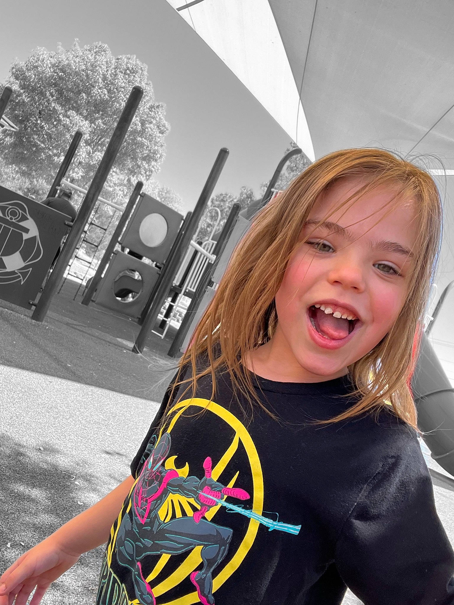 Elsa joined the competition — help win amazing prizes! arm, automotive_design, automotive_wheel_system, blond, cool, electric_blue, eyewear, fun, happy, leisure, pattern, person, personal_protective_equipment, recreation, selfie, sleeve, smile, standing, t_shirt, travel