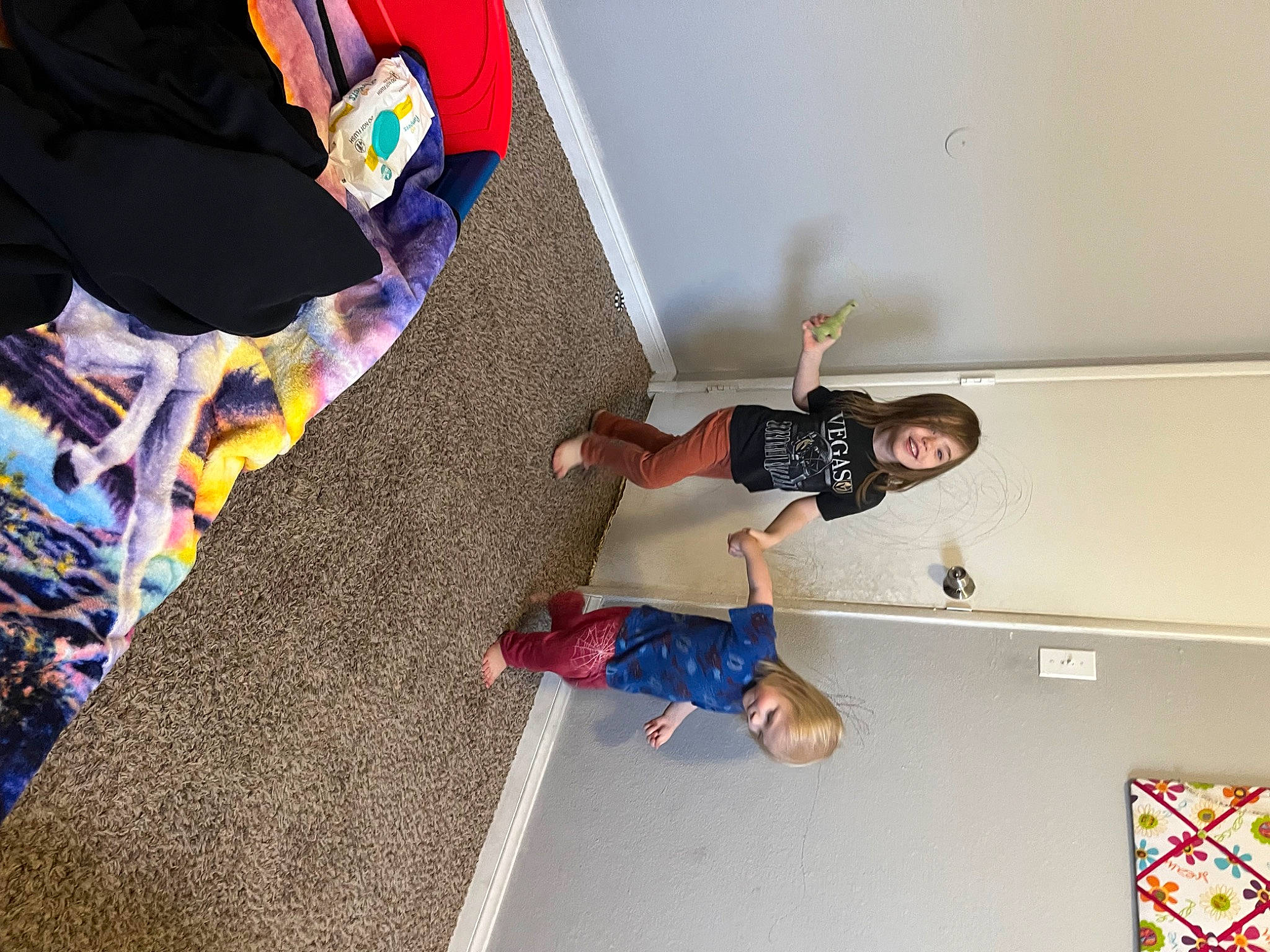 Elsa joined the competition — help win amazing prizes! adventure, ceiling, child, event, flag, floor, flooring, fun, joy, leisure, person, play, recreation, room, shorts, t_shirt, toddler, tree, visual_arts, world