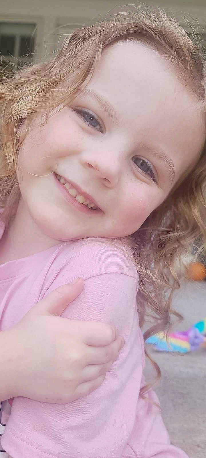 Lilah joined the competition — help win amazing prizes! cheek, chin, eye, eyebrow, eyelash, face, facial_expression, finger, gesture, happy, iris, joy, lip, mouth, neck, nose, person, pink, skin, smile