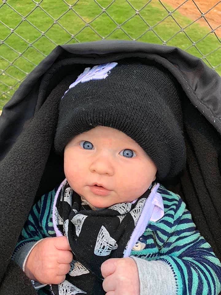 Mason joined the competition — help win amazing prizes! baby, baby_carriage, baby_products, black_hair, cheek, child, cool, eye, grass, head, headgear, headwear, outerwear, person, product, skin, toddler