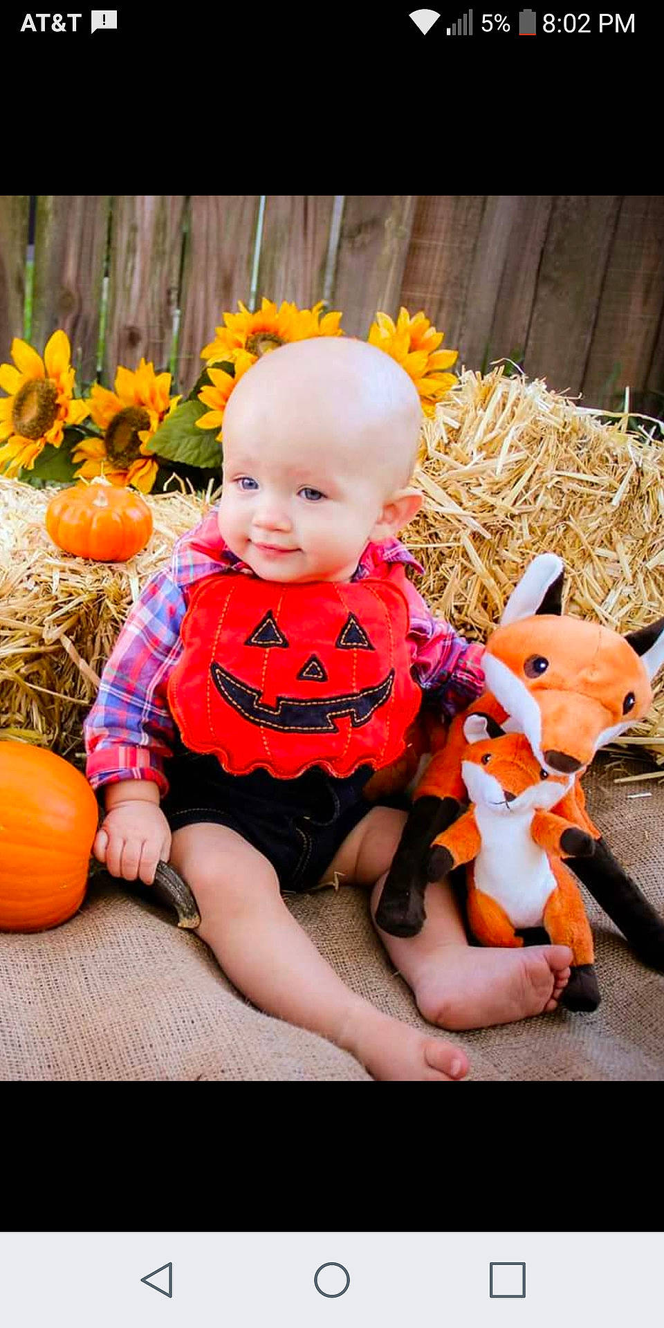 Brycen joined the competition — help win amazing prizes! child, halloween, infant, orange, person, photo_caption, toddler