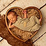 Gabriel participe au concours pour gagner de l'argent avec cette photo : baby, beige_outfit, brown_fabric, cozy, cute, fluffy_wool, heart_shaped_bowl, indoors, infant, newborn, peaceful, portrait, relaxing, rustic_floor, sleeping, small_feet, small_hands, soft_texture, wood_floor, wooden_bowl