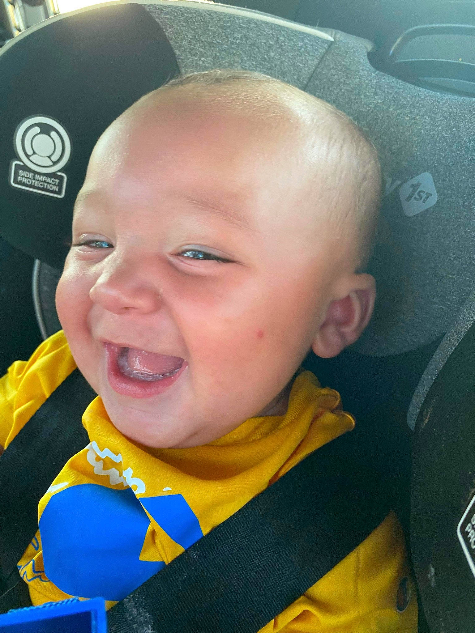 Legend joined the competition — help win amazing prizes! baby, baby_products, baby_toddler_clothing, car_seat, cheek, child, chin, cool, electric_blue, eyebrow, fashion_accessory, fun, happy, iris, mouth, nose, person, personal_protective_equipment, skin, smile