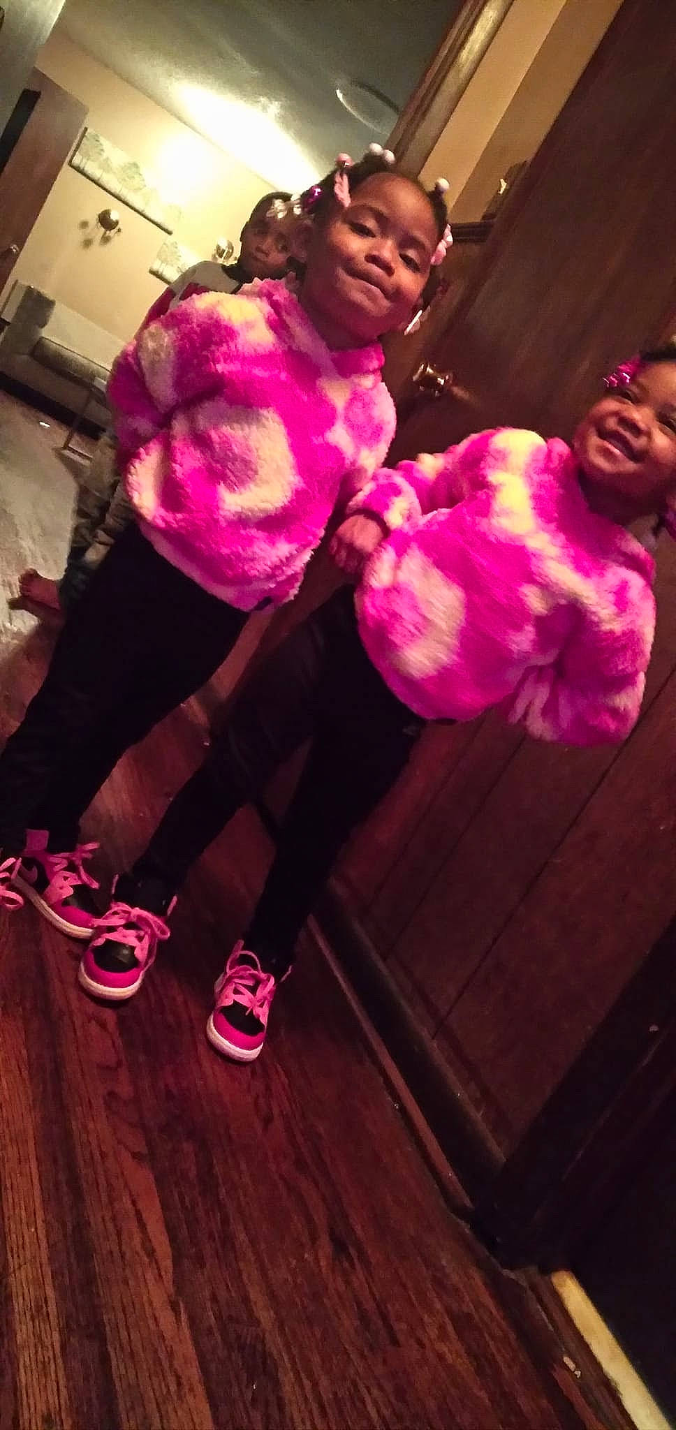 Harmony joined the competition — help win amazing prizes! child, cool, event, flooring, foot, fun, happy, hardwood, human_leg, leisure, magenta, person, pink, purple, red, shoe, smile, thigh, toddler, violet